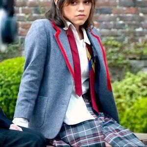 Beetlejuice x Target Astrid Gray Plaid Uniform Skort — Size XS RUNS LARGE